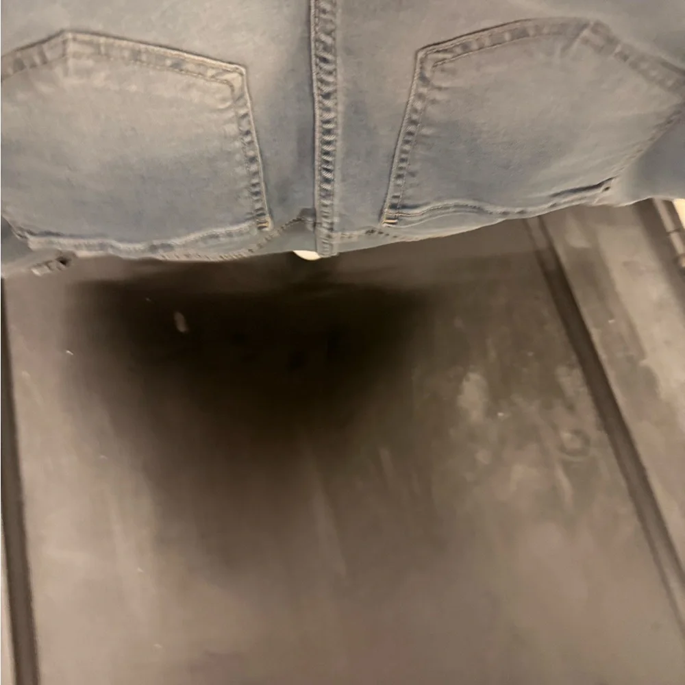 Blue Slim Straight Jeans with Classic Denim Texture